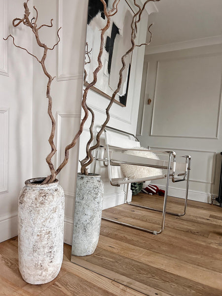 Large Floor Vase Rustic Natural Stone vase for Timeless Countryside Charm, minimalist nordic decor