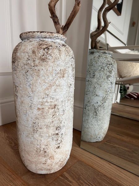 Large Floor Vase Rustic Natural Stone vase for Timeless Countryside Charm, minimalist nordic decor