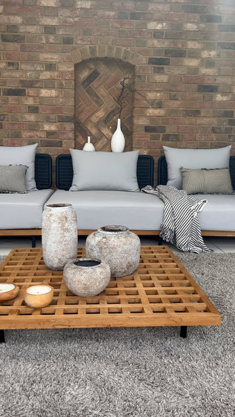 Sabi texture stone vase