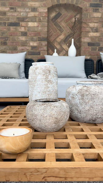 Sabi texture stone vase
