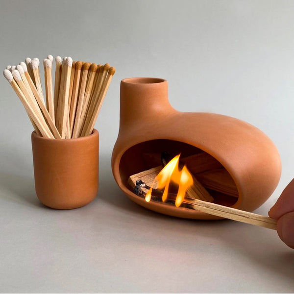Handmade Modern Ceramic Chimney Incense Burner