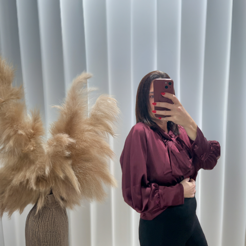 Mel pussy bow blouse