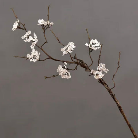 Artificial Cherry Blossom Branch with Realistic Faux Flowers for Home Décor and DIY Projects