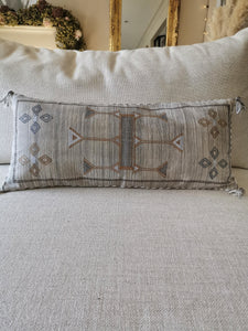 Moroccan cotton cushion cover - Pavot blue Interiors 