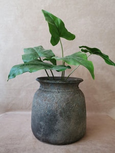 Stone Bali vase/plant pot grey - Pavot blue Interiors 