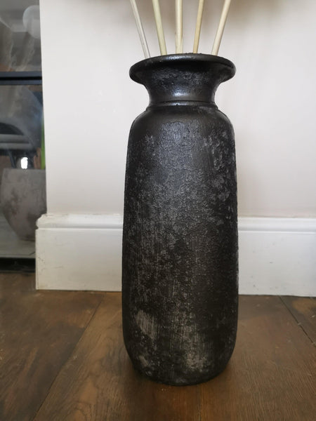 Large Tall dark Bali vase