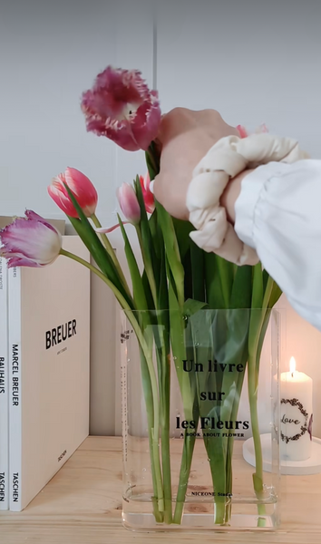 Book vase/acrylic flower vase