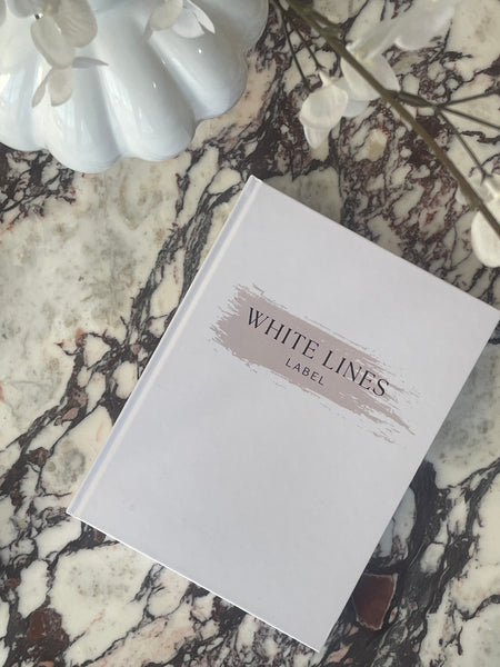 White Lines Label Coffee table book