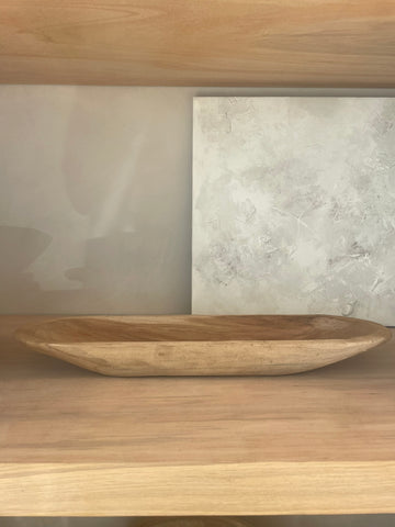 decorative dough bowl wooden
